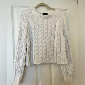 J. Crew white sweater